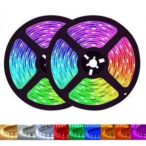CINTA LED 14.4 W/MT DE 5 MT, 5050, 60 LED/MT IP20, DC12V RGB